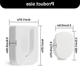 Magnetische Wandhouder voor Afstandsbediening, Slimme Ontwerp voor Eenvoudige Organisatie van Thuis, Kantoor en Schoolbenodigdheden (2 Stuks, Wit) — thumbnail 4