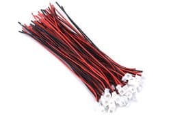 20 Sets Micro JST 1.25MM 2-Pin en 3-Pin Stekkerverbindingen met Draden voor Printplaten en Elektronische Projecten