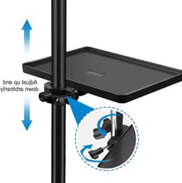 Multifunctionele Geluidskaart Stand Rack Tray met Microfoonhouder en Lade, Desk Model 6.50x8.66in voor Live-uitzendingen en Podiumgebruik — thumbnail 5