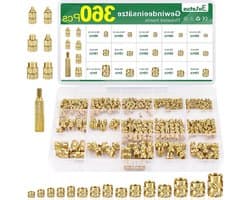 Draadinvoegen M2, M2.5, M3, M4, M5, M6 van Messing voor Solderen, Ideaal voor Kunststof Onderdelen en Verbeterde Verbindingen