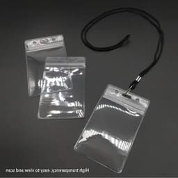 Duidelijke Plastic Naamkaart Houder met 20 Lanyards voor Bedrijven, Evenementen en Groepen - Ideaal voor Studenten en Volwassenen — thumbnail 4