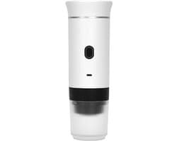 Draagbaar koffiezetapparaat - 3-in-1 elektrisch koffiezetapparaat - Mini koffiemachine - geschikt voor koffiecapsules en gemalen koffie - ondersteunt koud zetten en verwarmen - koffieliefhebbers - Wit - 1stuk
