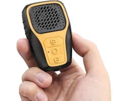 Draagbare Bluetooth Speaker - Clip-on Speaker Mini - Muziek Luisteren Onderweg - IP67 Waterdicht - 64g - Geel