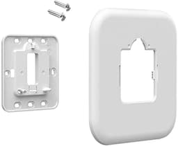 Thermostaat adapter - Afdekplaat thermostaat - Oude thermostaat afdekken - Grote afdekplaat - 155 x 155 mm - Wit — thumbnail 1