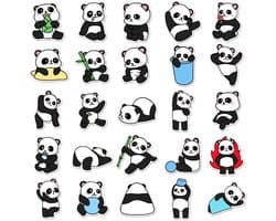 Go Go Gadget - 50 Stickers Mix Pack - Voor Fiets, Step, Laptop, Skateboard, Koffer, Helm, etc. - Bullet journal - Junk journal - Panda