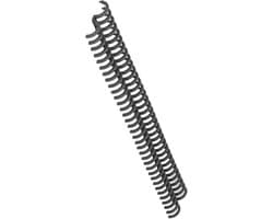 10 Stuks 34-Ring Binding Coils Set voor Kantoorbenodigdheden, Geschikt voor Documenten en Notities, Zwart