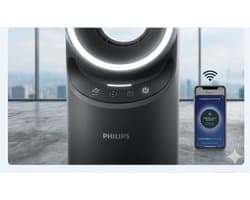 3-in-1 Luchtreiniger, Verwarming & Ventilator – Smart AirCare Pro HEPA + Actieve Koolfilter, 70 m², 19 dB, App & Alexa Bediening, Energiezuinig – Grijs Urbanhome