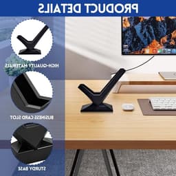 Moderne Kaartenhouder voor Bureau - Organisator voor 30 Visitekaartjes - Perfect voor Kantoor en Thuisdecoratie — thumbnail 2