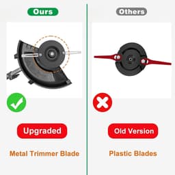 Vervangende metalen lemmeten – Geschikt voor Einhell grasmaaier 18 LI, dubbele bescherming — thumbnail 2