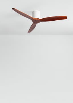 CREATE - Plafondventilator stil 40W (Ø132cm) - Sfeerlicht LED - Afstandsbediening - 6 snelheden - Programmeerbaar - WIND CALM CUSTOM RATTAN — thumbnail 3