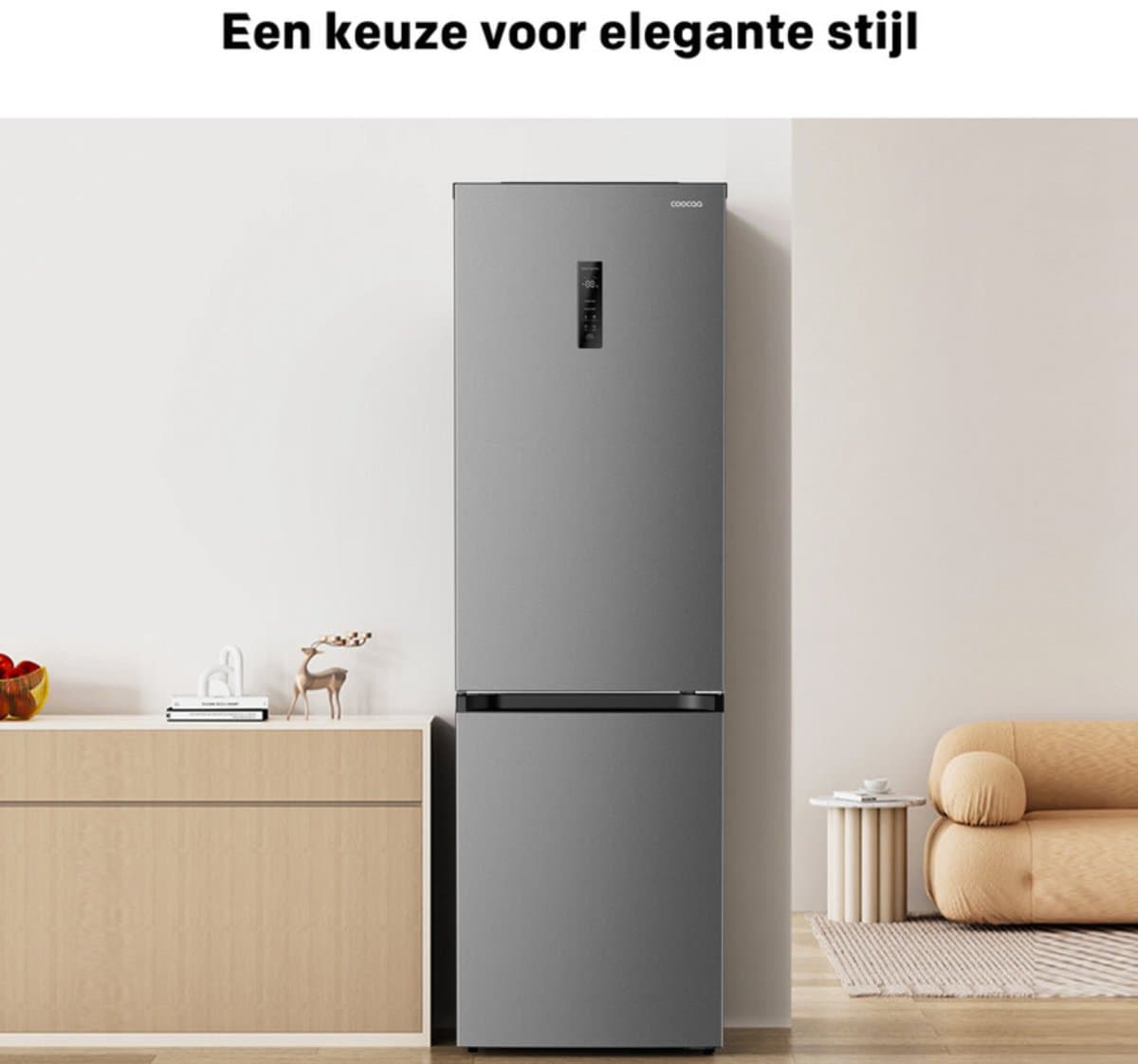 Coocaa 344 liter koel-vriescombinatie — afbeelding 1