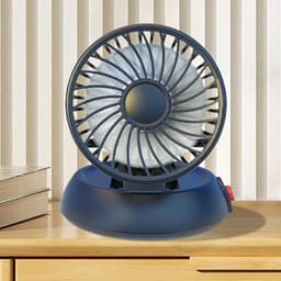 Draagbare Auto Ventilator - Auto Koeler - Comfortabel Rijden - Sterke Luchtstroom - 11x11x13 cm - Wit — thumbnail 2