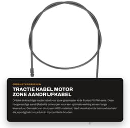 Dailygoods- Aandrijfkabel Premium ABS - Tractie Kabel - Motorremkabel - Grasmaaier Accessoire - Hoge Nauwkeurigheid - Duurzaam - Grasmaaierkabel — thumbnail 5