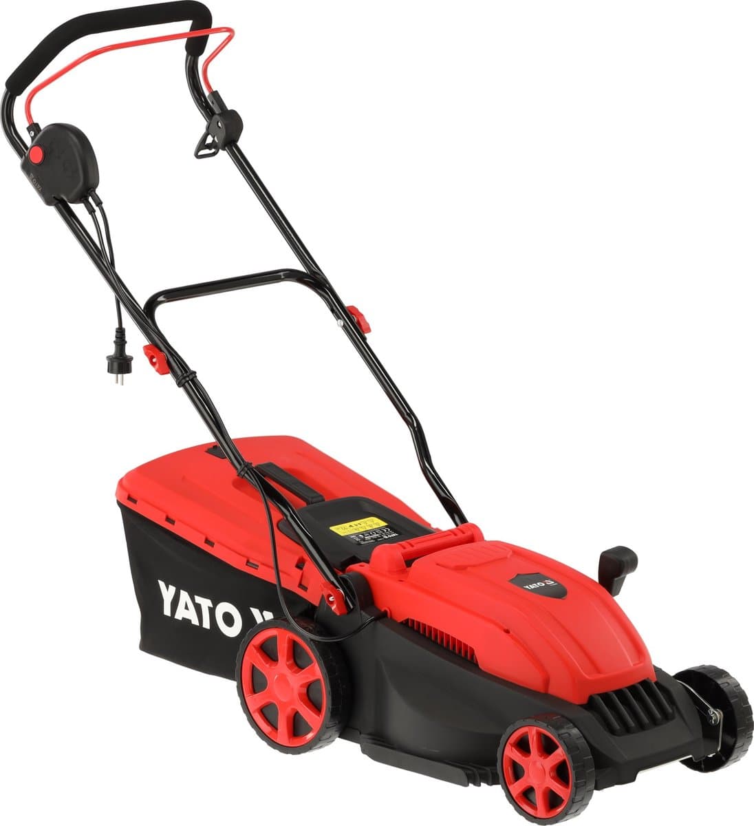 YATO YT-852082 Elektrische Grasmaaier - 1600W Aluminium Inductiemotor - Maaibreedte 36 cm - 45L Opvangbak - 5 Maaihoogtes (25-70 mm) — afbeelding 1
