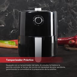 Luchtfriteuse - Compacte friteuse - Gezond koken - Veelzijdige temperatuur - 25 Liter - Zilver — thumbnail 3
