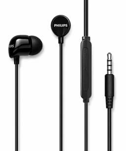 Philips In-Ear koptelefoon TAE1156BK - Clear Sound - Bekabeld - Remote met microfoon - Jack plug 3.5 mm- Zwart — thumbnail 3
