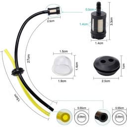 Dailygoods- Filterset 7 Stuks - Brandstoffilter - Reserveonderdelen - Duurzaam Rubber - Eenvoudige Vervanging - Geschikt voor Grasmaaiers — thumbnail 2