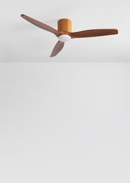 CREATE - Stille plafondventilator 100% hout 40W (Ø132cm) - Met licht LED - Afstandsbediening - 6 snelheden - Programmeerbaar - WIND CALM CUSTOM WOVEN — thumbnail 4