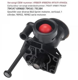 GELLDG Onderhouds- en afstelset voor grasmaaier – Carburateurkit met luchtfilter – Geschikt voor Briggs & Stratton 499809 498809A 494406 795477 795469 794147 699660 – Kunststof – Complete set onderdelen voor motoronderhoud — thumbnail 3