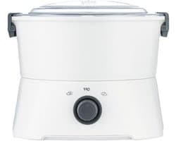 Elektrische Aardappelschiller - Automatische Schilmachine - Snel Groenten Schillen - Zes Roestvrijstalen Messen - 1 kg per keer - Wit