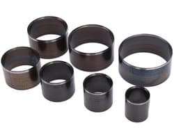 Set van 7 Leerponsen voor DIY Leerbewerking - Holle Pons Cutter, Ronde Snijmallen en Gereedschap voor Leerprojecten