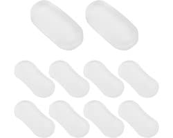 10 Stuks Transparante Toiletzitting Dempers Set, 2 Maten Sterke Lijm Toiletzitting Dempers voor Thuis, Ziekenhuis en Hotel Gebruik