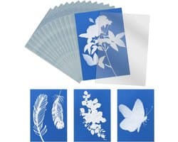 32 Stuks Cyanotype Papier voor Sunprints, Fotosensitief Papier met Acrylplaat voor DIY Projecten en Creatieve Kunstwerken