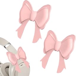 Hoofdtelefoon Clips - Accessoire Decoratie - Hoofdtelefoon Personaliseren - Dimensionaal Strikdetail - 99 x 98 x 18 cm - Roze — thumbnail 1