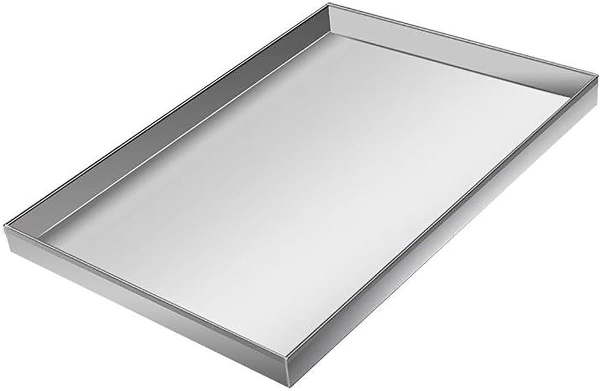 Wasmachine Afvoerpan - Lekbak Wasmachine - Waterschade Voorkomen - Roestvrij Staal - 08 mm dik - Zilver — afbeelding 1
