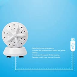 Ultrasone Wasmachine, Draagbare USB-wasmachine met Dubbele Turbine, Efficiënte Reiniging Thuiswasmachine voor Babykleding, Ondergoed of Kleine Artikelen — thumbnail 5