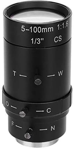 5-100mm CCTV Lens, 1.3MP Zoom CCTV Lens CS Mount Handmatige Diafragma Aluminium HD Lens voor Beveiligings CCTV Camera Lage Vervorming Hoge Compatibiliteit — thumbnail 4
