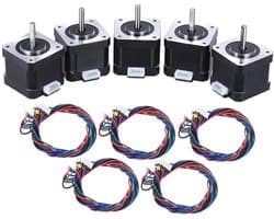 Stappenmotor NEMA 17 - CNC Motor - 3D Printer - Stille Operaties - 42x42x38 mm - Zwart