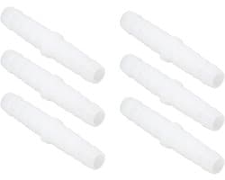 Hoge kwaliteit 10-delige plastic slangconnectoren voor pompslangen en siliconeslangen, rechte verbinding en barbed splicer, 6-6mm