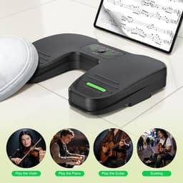 Bluetooth-voetschakelaar, draadloze bladerschakelaar, geschikt voor smartphones en tablets, oplaadbare Bluetooth-voetschakelaar, draagbare voetschakelaar, compatibel met iOS- en Android-systemen — thumbnail 3