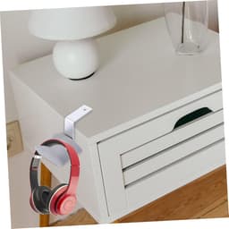 Hoofdtelefoonhouder - Koptelefoonhanger Headsetstandaard - Hoofdtelefoon Opbergen - Verstelbare Siliconen Pad - 8 x 6 x 2 cm - Grijs — thumbnail 2