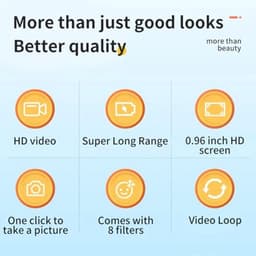 Mini Digitale Camera, 1080P 2MP Kleine Video Camera Met Kleuren Scherm, Polsband, 160 Graden Groothoek, Draagbare Video Recorder Voor Tieners Studenten — thumbnail 3