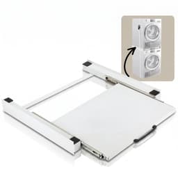 Morelia® Tussenstuk Wasmachine en Droger - Stapelkit Wasmachine Droger - Universeel - Wit — thumbnail 1