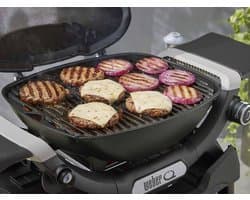 Gasbarbecue met Onderstel en Zijtafels – 105 x 45,5 x 99 cm – Compacte Buiten BBQ op Gas met Gietijzeren Grillrooster – Draagbare Balkon & Camping Barbecue Zwart – HomebyNicole