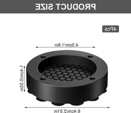 Universele Antivibratie Dempers voor Wasmachines - Set van 4 Rubber Matten voor Stabiele Plaatsing en Geluidsreductie, Geschikt voor Koelkasten en Apparaten — thumbnail 5