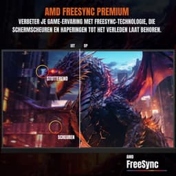 AHD® Gaming Monitor 240hz - Gaming Monitor - Zwart - ‎‎16cm x 56cm x 42cm — thumbnail 4