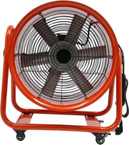 Trommelventilator Vloerventilator - Industriële Ventilator Windmachine - Grote Ruimtes Ventileren - 90 Graden Verstelbare Helling - 15.000 CFM - Oranje — thumbnail 5
