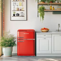 Cecotec 01895 koel-vriescombinatie Vrijstaand 86 l E Rood — thumbnail 1