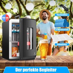 KESSER® K-MKS-2076 - Mini-koelkast - 15 Liter - AC DC 220-240V en 12V - Verwarmingsfunctie - Zwart — thumbnail 16