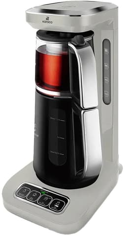 Karaca Çaysever Robotea Pro 4 in 1 sprekende automatische glazen theemaker en filter koffiezetapparaat 2500W theemaker, Starlight, theemaker, Engels versie — thumbnail 4