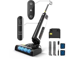 Steelstofzuiger Draadloos - Steelstofzuiger - Stofzuiger - Steelstofzuiger Snoerloos - 2600mAh - 80dB - Wit/Zwart - Krachtige Zuigkracht - 150W - 220V