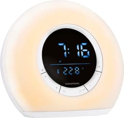 Grundig Wake-Up Light Wekker – Digitale Wekker met Radio en Bluetooth – Lichtwekker met LED-Display – Wake up Light - Wit — thumbnail 1