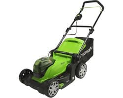 Draadloze Accu Grasmaaier voor Gazons tot 440 m² - 41 cm Maaibreedte, 50 L Zak, 3 Jaar Garantie