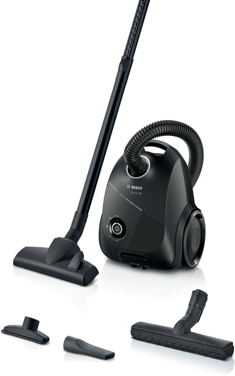 Bosch BGLS2BA1H Serie 2 - Stofzuiger met zak - Zwart — afbeelding 1