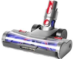 Gemotoriseerde elektrische turboborstel vervangende stofzuigerkop voor Dyson V7 V8 V10 V11 V15, vloerborstelaccessoire met directe aandrijving en LED-lampjes