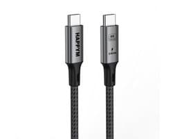 USB-C 4.0 Kabel 1 Meter – USB4 40Gbps – Thunderbolt 4 – 240W Snelladen – Nylon Gevlochten – MacBook iPad Laptop
